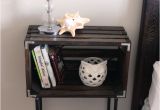 Diy Wood Crate Nightstand Diy Crate Nightstands Inspiration Made Simple