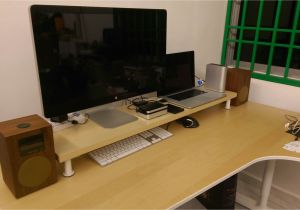 Diy Wooden Triple Monitor Stand Diy Ikea Desk Shelf Monitor Stand Parts 1 X Ekby Ja Rpen 119×28