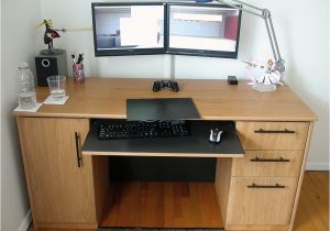 Diy Wooden Triple Monitor Stand Persimmon Gauge A Diy Dual Monitor Stand for Twin Lcds