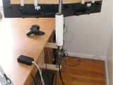 Diy Wooden Triple Monitor Stand Persimmon Gauge A Diy Dual Monitor Stand for Twin Lcds