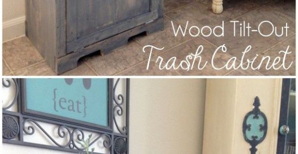 Double Tilt Out Trash Bin Ikea Wood Tilt Out Trash Can Cabinet Home Pinterest Trash Can