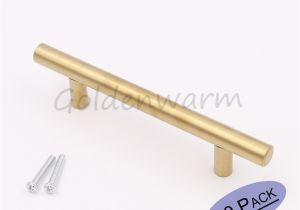 Drawer Pulls 2 Inch Hole Spacing Brushed Brass Gold Kitchen Cabinet Handles Ls201gd76 Furniture