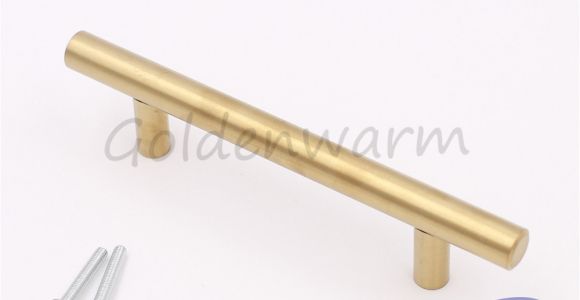 Drawer Pulls 2 Inch Hole Spacing Brushed Brass Gold Kitchen Cabinet Handles Ls201gd76 Furniture