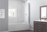 Dreamline Shower Doors Reviews Dreamline Aqua Fold 36 Quot X 58 Quot Hinged Frameless Tub Door