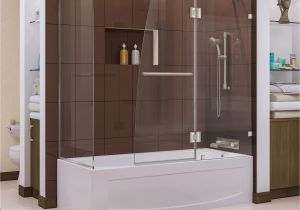 Dreamline Shower Doors Reviews Dreamline Aqua Lux 60 Quot X 58 Quot Hinged Tub Door Reviews