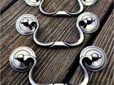 Drop Bail Pulls for Dressers Swan Neck Silver Drawer Pulls Kbc Drop Bail Pulls Satin Nickel Etsy