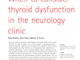 Dyna Storm Pre Workout Pdf when to Consider Thyroid Dysfunction In the Neurology Clinic