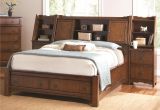 Eastern King Bed Versus California King Grendel Eastern King Bookcase Bed with Footboard Storage and Hutch