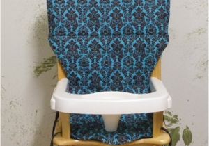 Eddie Bauer High Chair Seat Cover Eddie Bauer Wood High Chair Cover Pad Turquoise Blue and