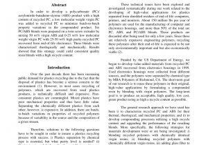 Electronics Recycling In Richmond Va Pdf Processing and Characterization Of Recycled Pc Abs Blends with