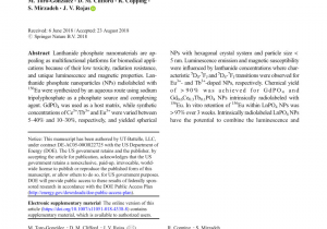 Electronics Recycling In Richmond Va Pdf Rare Earth Based Nanostructured Materials Synthesis