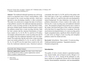 Electronics Recycling Richmond Va Pdf Simulation Of Changes In Heavy Metal Contamination In Farmland