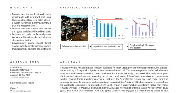 Electronics Recycling Santa Rosa County Florida Pdf Chemical Contamination at E Waste Recycling and Disposal Sites