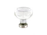 Emtek Crystal Square Cabinet Knobs Em86400 Emtek Georgetown 1 3 4 Inch Cabinet Knob