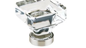 Emtek Crystal Square Cabinet Knobs Emtek 86403 Crystal 1 3 8 Quot Square Cabinet Knob