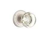 Emtek Georgetown Crystal Cabinet Knob Emtek 8200 Gt Us15 Satin Nickel Georgetown Crystal Privacy