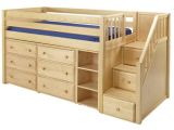 Enclosed Beds for Adults Great 1 Storage Bed with Stairs In Natural by Maxtrix 610