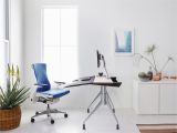 Ergohuman Plus Mesh Office Chair with Leg Rest Embody Chair Herman Miller