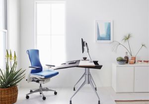 Ergohuman Plus Mesh Office Chair with Leg Rest Embody Chair Herman Miller