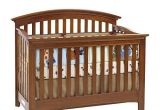 Essentials by Baby Cache Bliss Curved top Crib Baby Cache Bliss Essential Curved top Crib Chestnut top