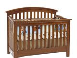 Essentials by Baby Cache Bliss Curved top Crib Baby Cache Bliss Essential Curved top Crib Chestnut top