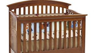 Essentials by Baby Cache Bliss Curved top Crib Baby Cache Bliss Essential Curved top Crib Chestnut top