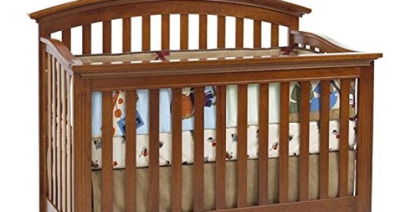 Essentials by Baby Cache Bliss Curved top Crib Baby Cache Bliss Essential Curved top Crib Chestnut top