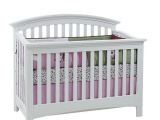 Essentials by Baby Cache Bliss Curved top Crib Baby Cache Essentials Full Size Conversion Rails White