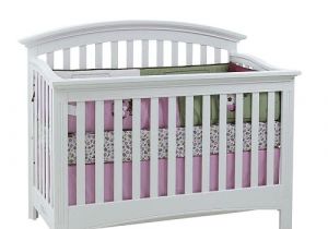 Essentials by Baby Cache Bliss Curved top Crib Baby Cache Essentials Full Size Conversion Rails White