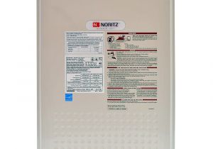 Eternal Tankless Water Heater noritz Nrc98 Dvlp Indoor Direct Vent 9 8 Gpm Propane Condensing