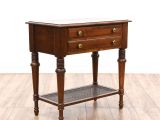 Ethan Allen Cherry Bedside Tables Pair Of Quot Ethan Allen Quot Cherry Tiered Nightstands Loveseat