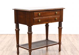 Ethan Allen Cherry Bedside Tables Pair Of Quot Ethan Allen Quot Cherry Tiered Nightstands Loveseat