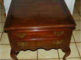 Ethan Allen Side Table Ebay Cherry Ethan Allen End Table Side Table with Drawer Rp