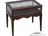 Ethan Allen Side Table Ebay Ethan Allen Georgian Court Cherry Display Side Vitrine