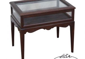 Ethan Allen Side Table Ebay Ethan Allen Georgian Court Cherry Display Side Vitrine