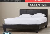 Extra Strong Bed Frames New Bed Frame Queen Size Pu Leather Wooden Slat High Padded Head
