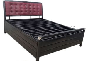 Extra Strong Metal Bed Frame Royal Metal Box Bed Safari with soft Cushioning Headboard Buy
