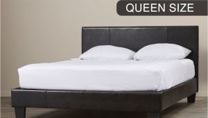 Extra Sturdy King Bed Frame New Bed Frame Queen Size Pu Leather Wooden Slat High Padded Head