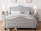 Extra Sturdy Queen Bed Frame Shop Virgil Upholstered Tufted Fabric Queen Bed Set by Christopher
