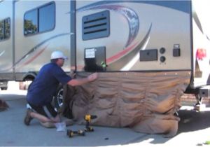 Ez Snap Rv Skirting Rv Skirting Rv Windskirt Installation Youtube