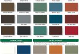 Fabral Metal Roofing Color Chart Fabral Metal Roof Color Chart