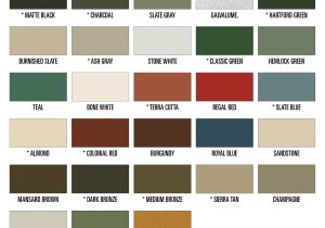 Fabral Metal Roofing Color Chart Fabral Metal Roof Color Chart