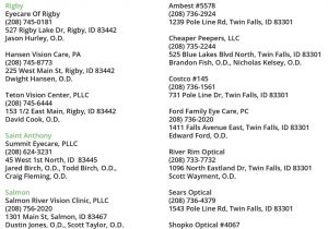 Fabric Stores In Idaho Falls Id Idaho Provider List Ammon Wal Mart Vision Center 1902 208 south