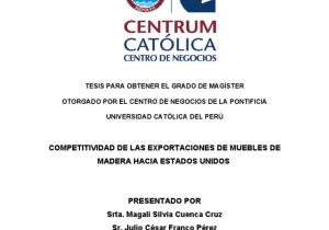 Fabrica De Muebles En Santiago Republica Dominicana Competitividad De Las Exportaciones De Muebles De Madera