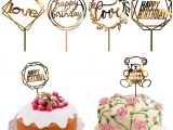 Family Birthday Board Kit Canada 2019 50 Styles Cupcake Cake topper Happy Birthday Cake Inserts Cake