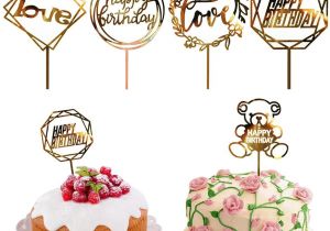 Family Birthday Board Kit Canada 2019 50 Styles Cupcake Cake topper Happy Birthday Cake Inserts Cake