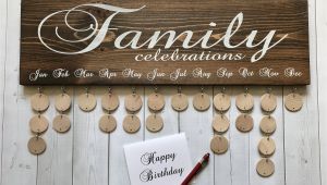 Family Birthday Board Kit Canada Family Celebrations Board with Natural Discs Birthday Etsy