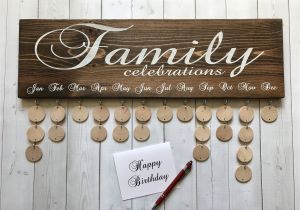 Family Birthday Board Kit Canada Family Celebrations Board with Natural Discs Birthday Etsy