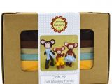 Family Birthday Board Kit Canada Monkey Family Felt Craft Kit by Corinne Lapierre