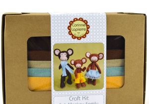 Family Birthday Board Kit Canada Monkey Family Felt Craft Kit by Corinne Lapierre